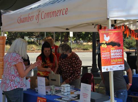 Cotati Chamber of Commerce booth 